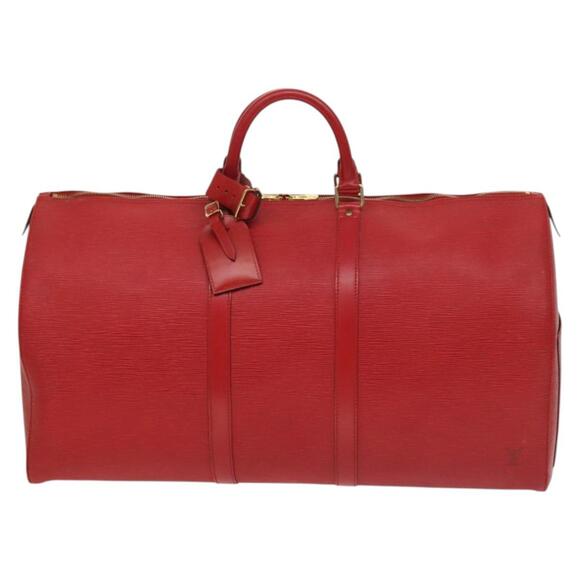 LOUIS VUITTON Epi Keepall 55 Boston Bag Red M42957 - Picture 13 of 16